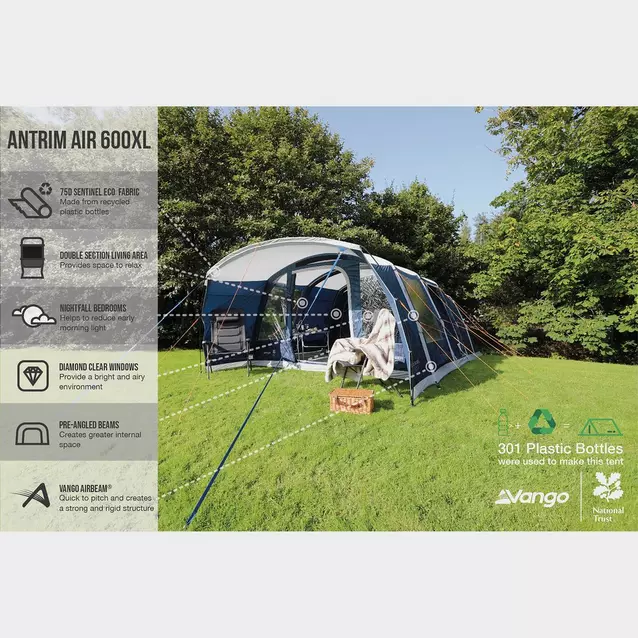 VANGO Antrim Air 600XL Family Tent GO Outdoors