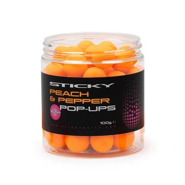 Orange Sticky Baits Peach & Pepper Sticky Hi-Attract Pop Ups 16mm