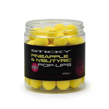Yellow Sticky Baits Pineapple & N'butyric Popups 12mm