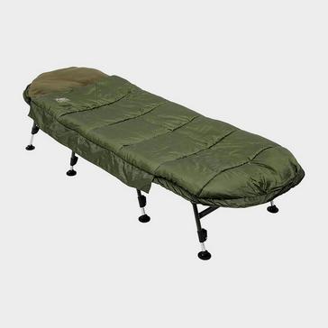 Green SVENDSEN Avenger Bedchair & Sleeping Bag System 8 Leg