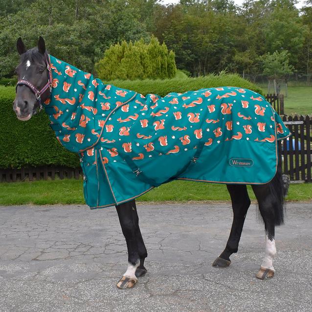  Whitaker Knutsford Squirrel Combo 150g Turnout Rug Teal image 1