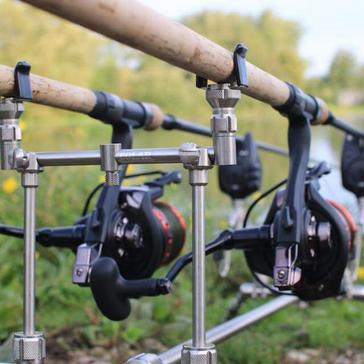 silver SOLAR TACKLE P1 2-Rod Buzz Bar 7 Inch