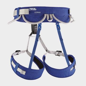 Blue Petzl Corax Harness