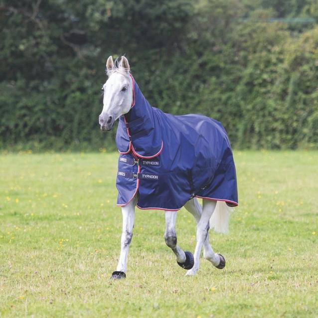 Shires Typhoon 100g Combo Turnout Rug Navy image 1