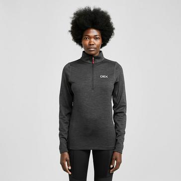 Black OEX Women's Flint Half Zip