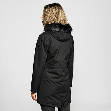 Black Regatta Ladies Serleena II Waterproof Insulated Parka Jacket Black