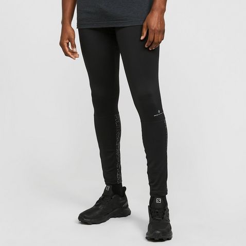 Ronhill Tech Winter Running Leggings, All Black at John Lewis & Partners