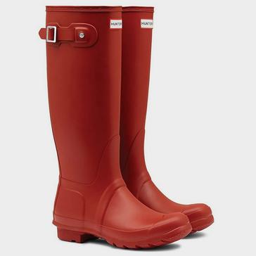 Red Hunter Womens Original Tall Wellington Boots Military Red