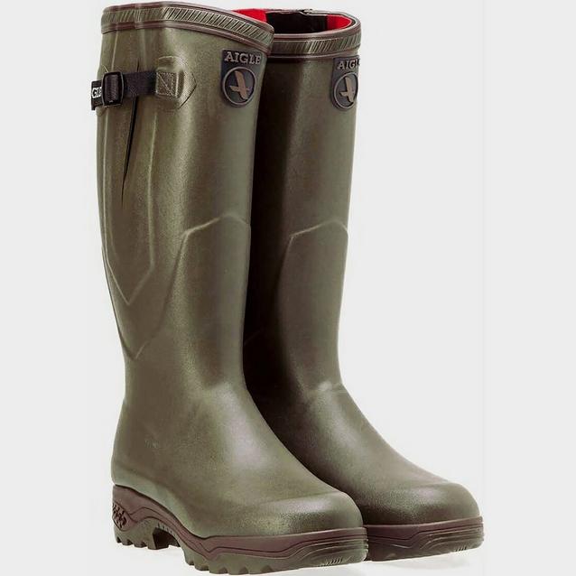 Aigle Mens Parcours 2 Iso Wellington Boots Khaki Naylors