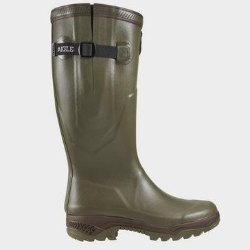 Green Aigle Mens Parcours 2 Iso Wellington Boots Khaki