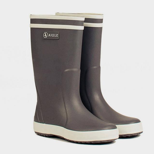 Grey Aigle Childrens Lolly Pop Rain Boots Charcoal image 1