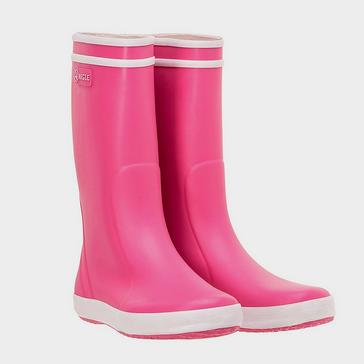 Pink Aigle Childrens Lolly Pop Rain Boots New Rose