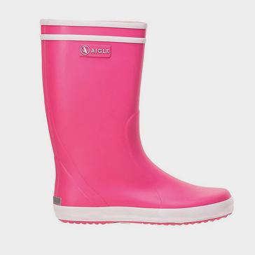 Pink Aigle Childrens Lolly Pop Rain Boots New Rose