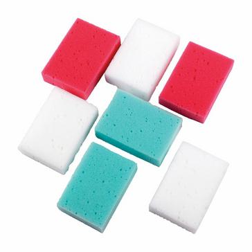 Multi Lincoln Economy Sponge 7 pack Assorted Colours