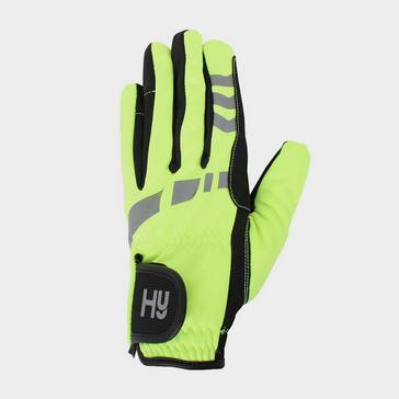 Yellow Hy Hy5 Adults Reflective Softshell Gloves Yellow