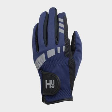 Blue Hy Hy5 Adults Extreme Reflective Softshell Gloves Navy