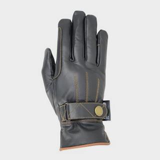 Hy5 Thinsulate Leather Winter Riding Gloves Black/Tan