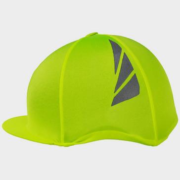 RIDING HAT COVER FLUORESCENT LIME 