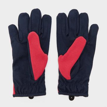 Blue Hy Hy5 Childs Everyday Two Tone Riding Gloves Navy/Raspberry