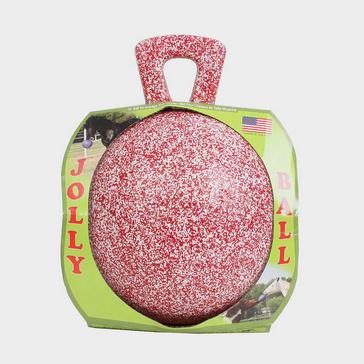 Red Horsemen's Pride Inc Jolly Ball Peppermint Scented Red/White Speckle