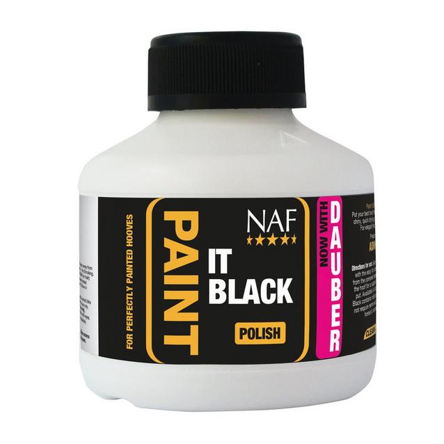 Black NAF Paint It  Black Hoof Polish image 1