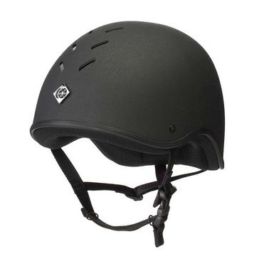 Black Charles Owen Young Riders Ventilated Jockey Skull Black