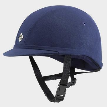 Blue Charles Owen Junior YR8 Riding Hat Navy/Navy