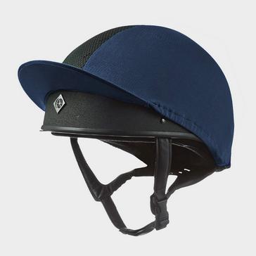 Blue Charles Owen Pro II Vented Hat Silk Navy