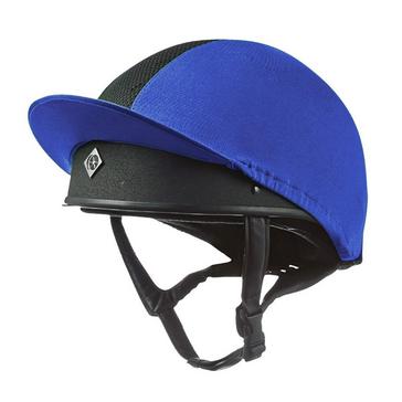 Blue Charles Owen Pro II Vented Hat Silk Royal Blue