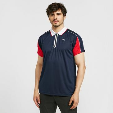 Blue Horseware Mens Pique Polo Navy