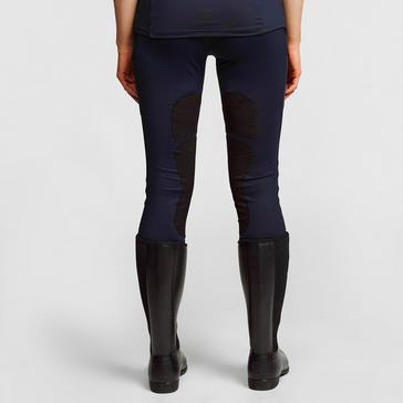 Blue Horseware Womens Riding Tights Dark Navy