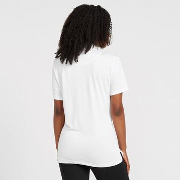 White Aubrion Womens Short Sleeve Stock Shirt White