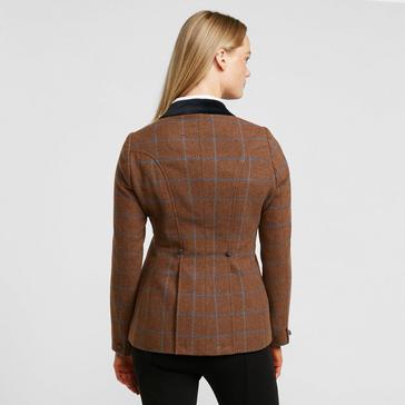 Brown Aubrion Womens Saratoga Tweed Jacket Brown Tweed