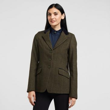 Check Aubrion Womens Saratoga Tweed Jacket Green Check