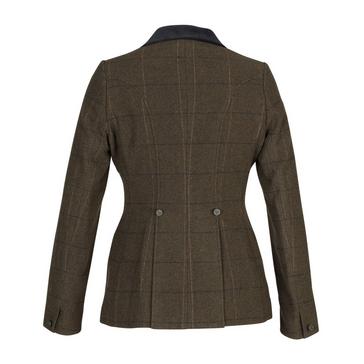 Green Aubrion Womens Saratoga Tweed Jacket Green Check