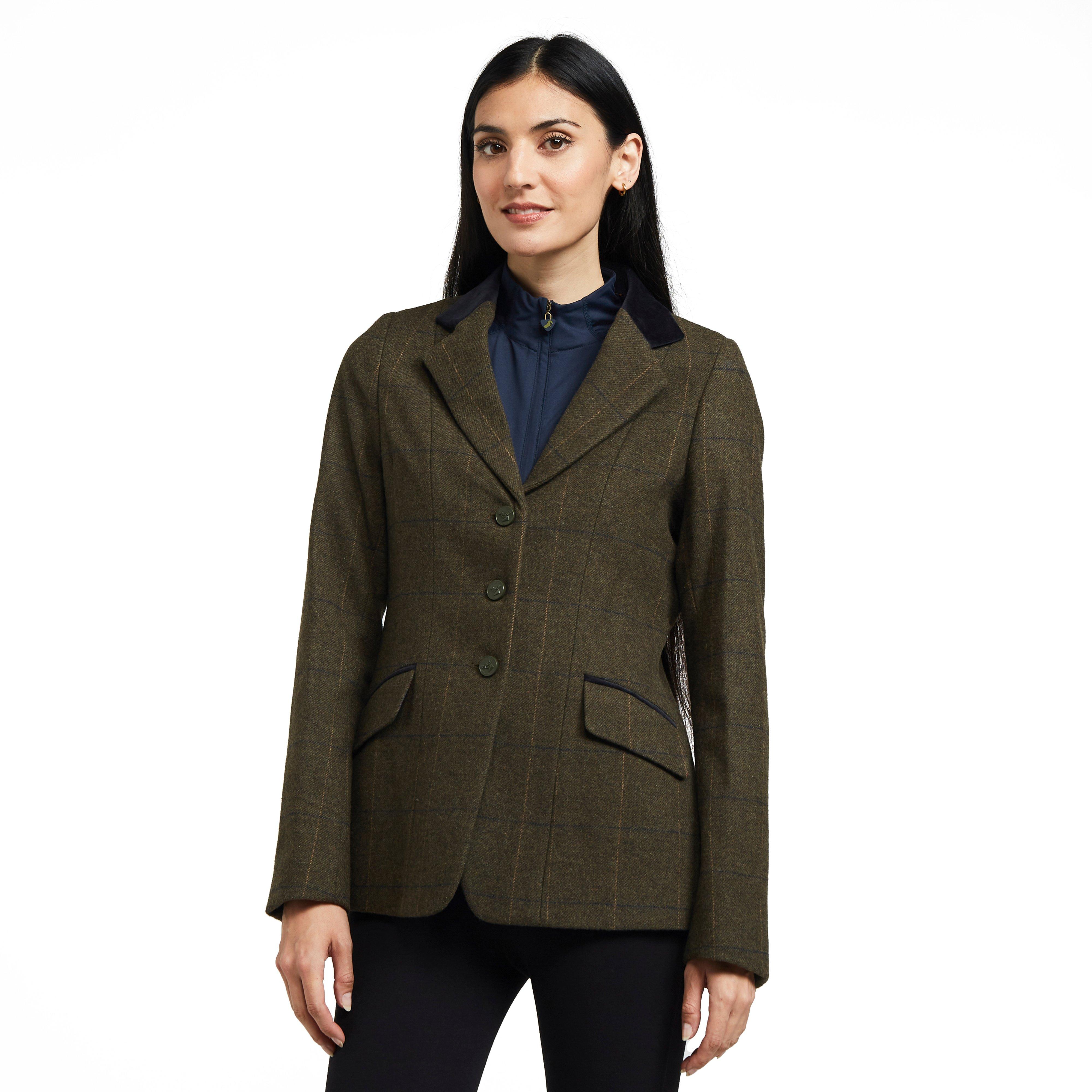 Womens Saratoga Tweed Jacket Green Check