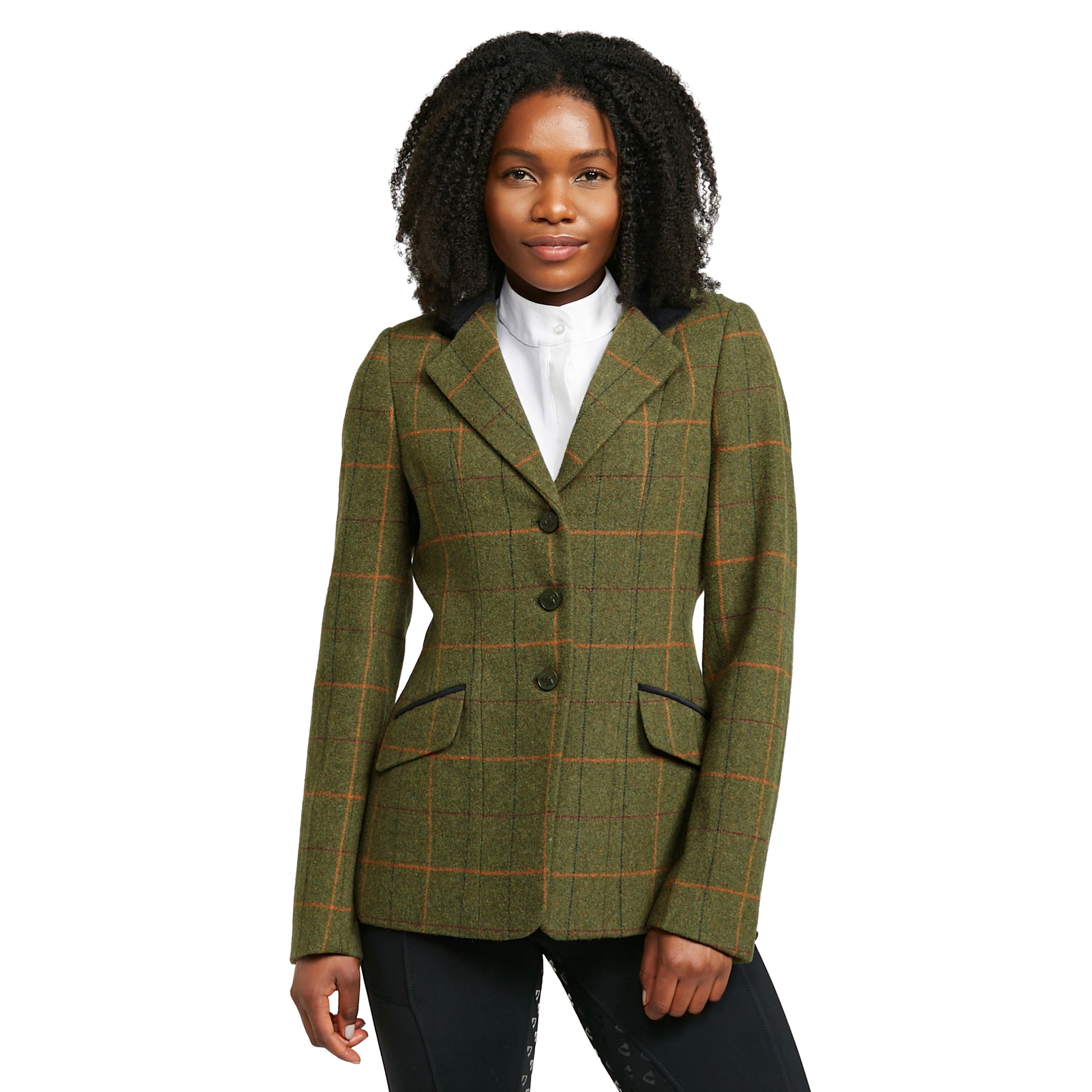 Womens Saratoga Tweed Jacket Red/Yellow/Blue Check