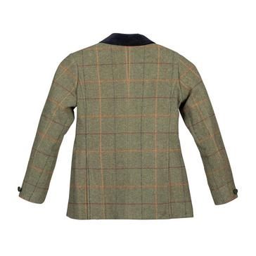 Green Aubrion Childs Saratoga Tweed Jacket Red/Yellow/Blue Check