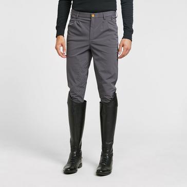 Grey Aubrion Mens Walton Knee Patch Breeches Grey