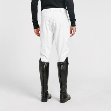 White Aubrion Mens Walton Knee Patch Breeches White