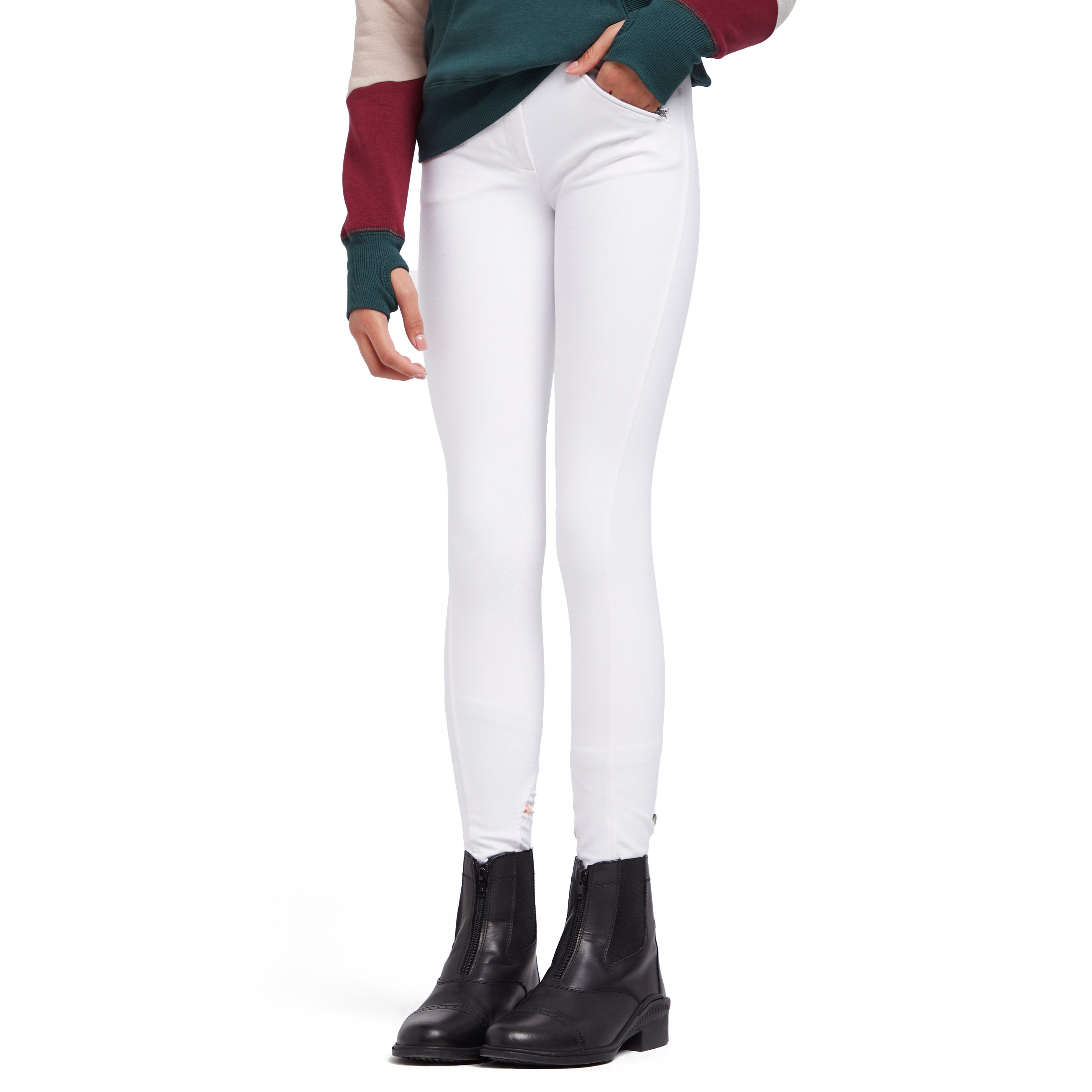 Young Rider Thompson Knee Patch Breeches White