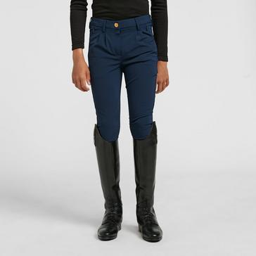 Blue Aubrion Aubrion Boys Walton Knee Patch Breeches Navy