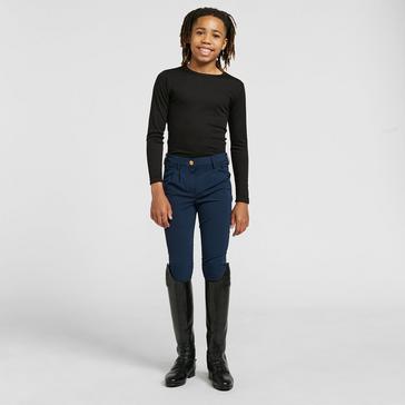 Blue Aubrion Aubrion Boys Walton Knee Patch Breeches Navy