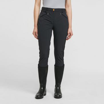 Black Aubrion Womens Thompson Knee Patch Breeches Black