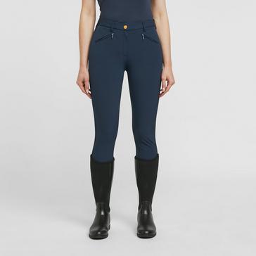 Blue Aubrion Womens Thompson Knee Patch Breeches Navy