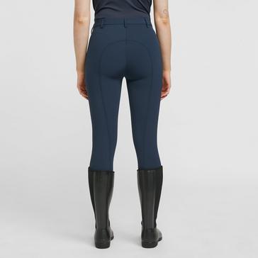 Blue Aubrion Womens Thompson Knee Patch Breeches Navy