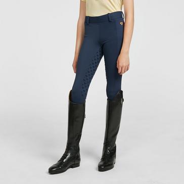 Blue Aubrion Childs Albany Riding Tights Navy