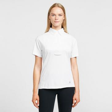 White Aubrion Womens Short Sleeve Tie Shirt White