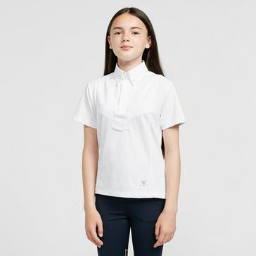 White Aubrion Child Short Sleeve Tie Shirt White