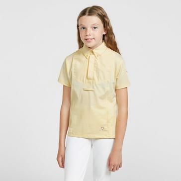 Yellow Aubrion Child Short Sleeve Tie Shirt Yelllow